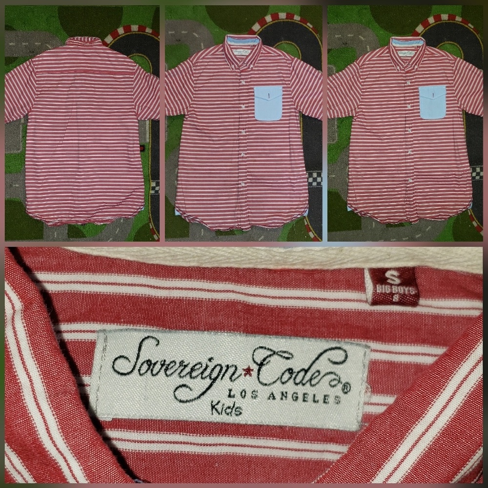 Boys short sleeves button down
